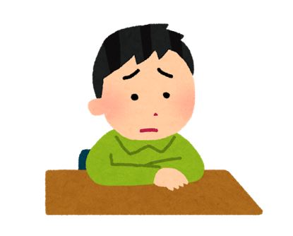 悩む人